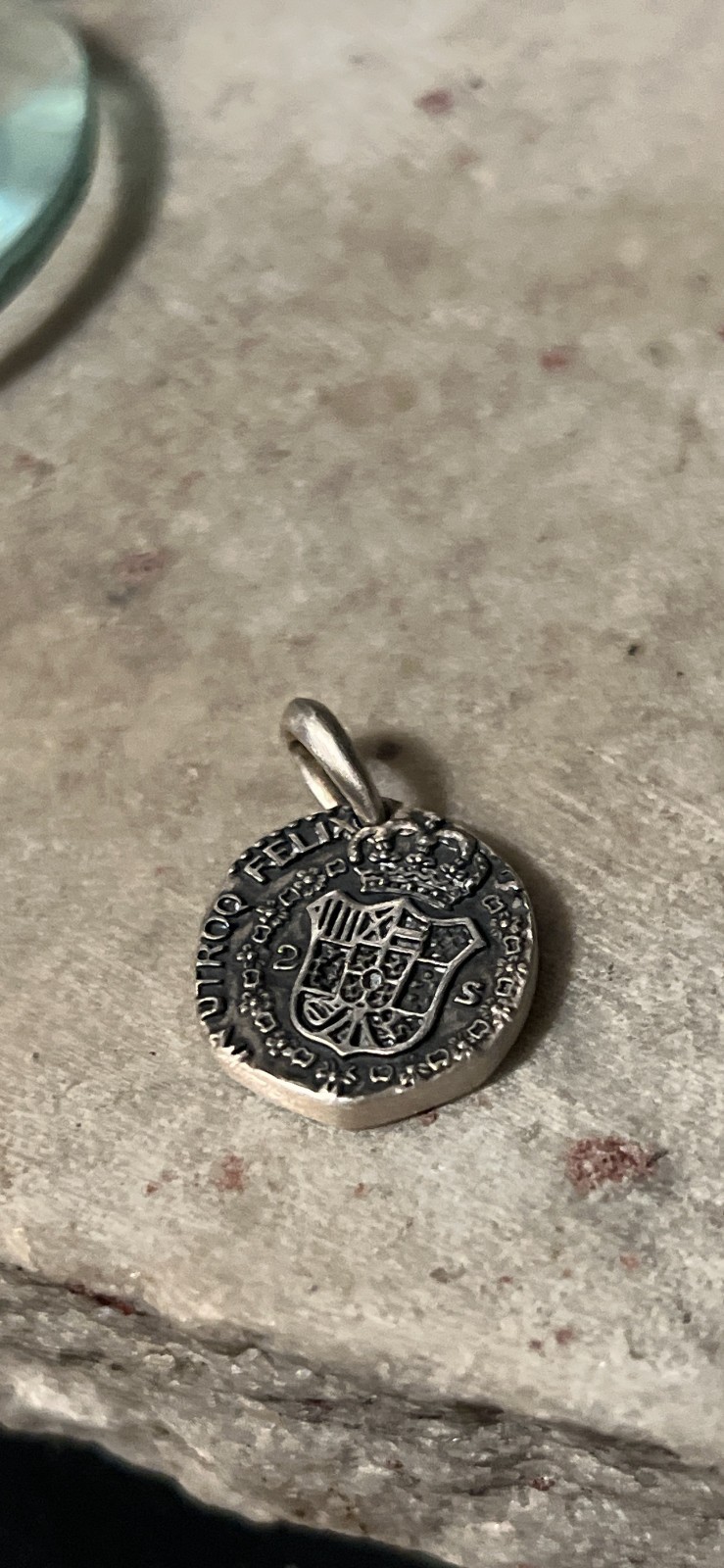 David Yurman .925 Sterling Silver Shipwreck Coin Pendant