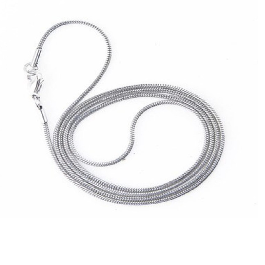 Unisex 925 Sterling Silver Tarnish-Free Italian 1.2mm Thin Snake Chain Necklace