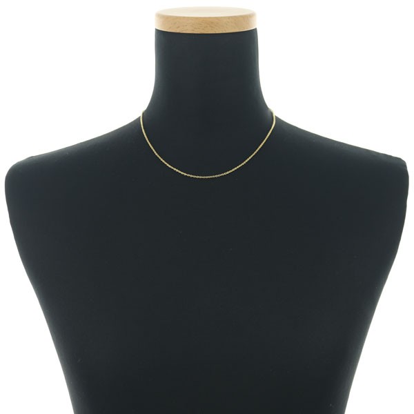 Auth Louis Vuitton Chain Necklace 40cm 18K 750 Yellow Gold