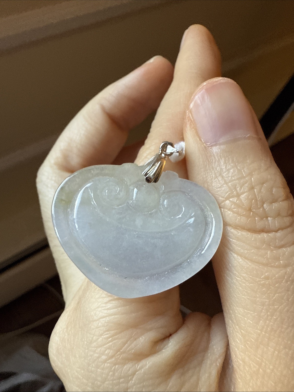 翡翠A貨 untreated Burma Myanmar Grade A Jadeite 老坑冰如意桃心 超冰 Certified S925