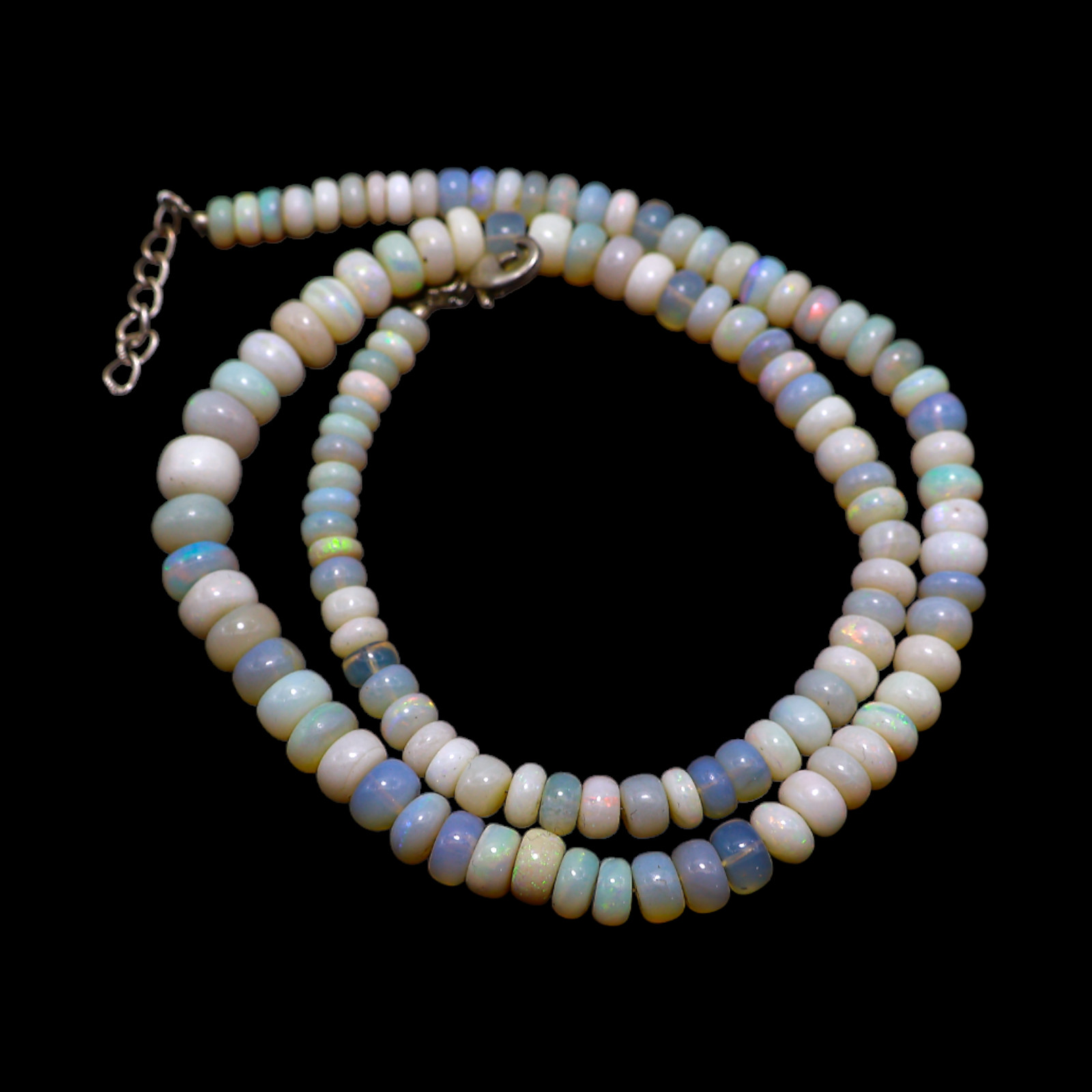 Smooth Fire Opal Beaded Not Applicable Rondelle Handmade Sister Trendy Necklace