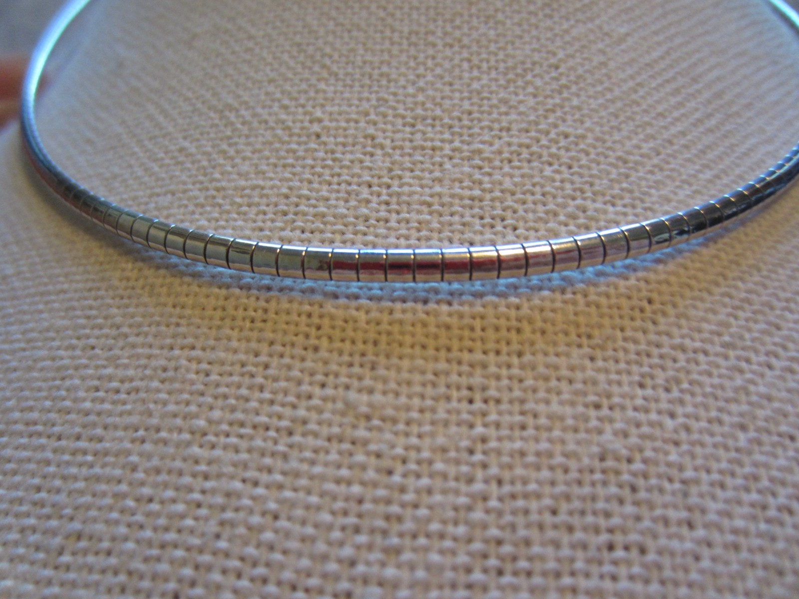 NWOT women’s GORGEOUS 11 grams hallmarked 925 thick choker lobster clasp