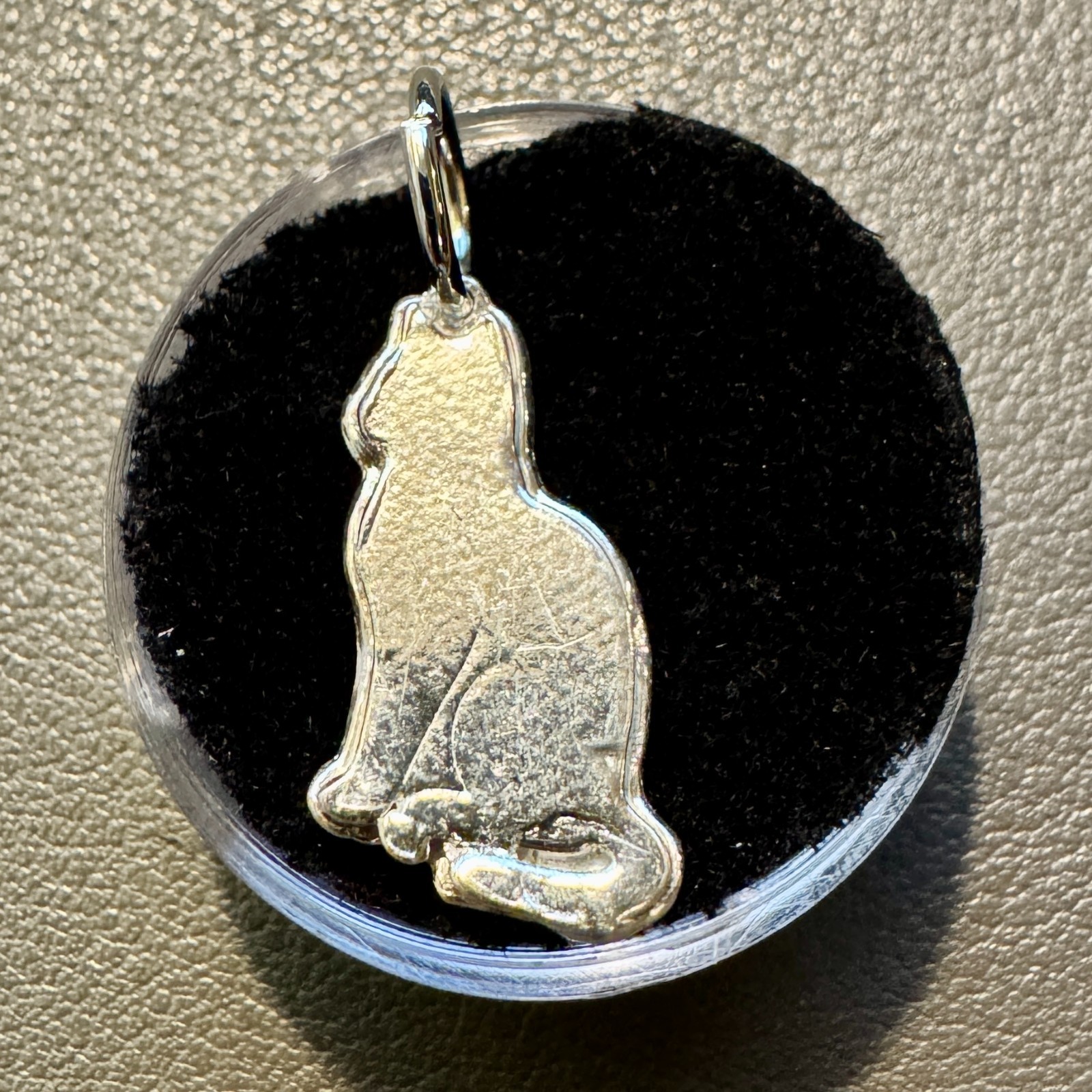 999 Fine Silver Hand Poured 2.2g Cat Necklace Pendant DBD Foundry