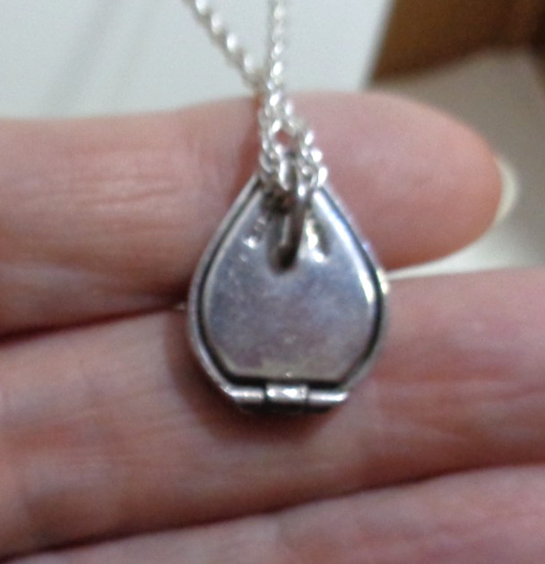 Vintage Sterling Silver Flower Locket/Pendant, 20″ Rope Chain Necklace 9.1 gm
