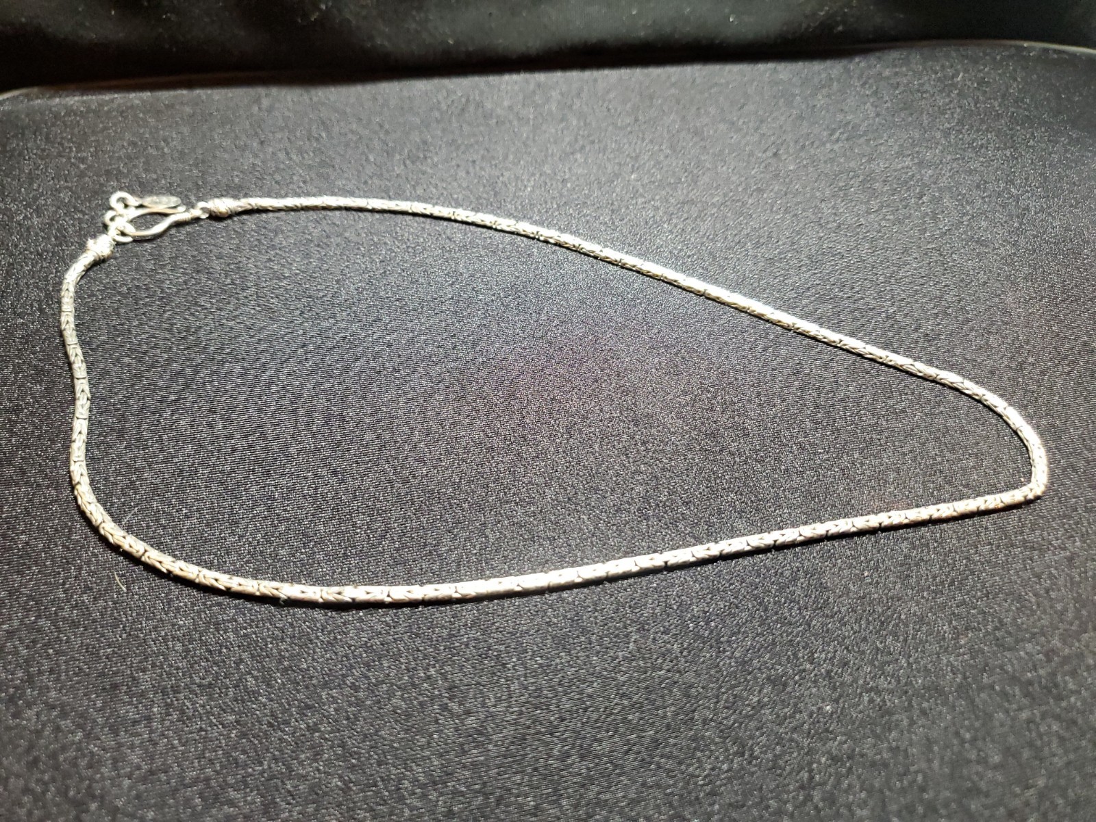 Byzantine Necklace .925 Sterling Silver + 18K Gold Accents – 18″ Length x 2.5mm