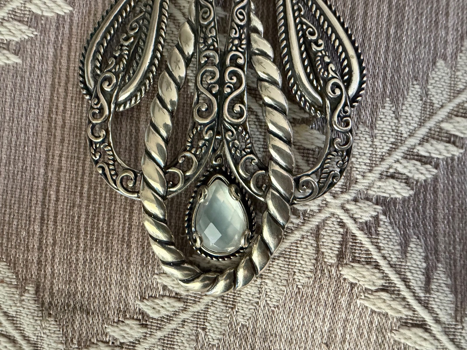 Carolyn Pollack Sterling Silver Lasting Connections Pendant Necklace w/ Enhancer