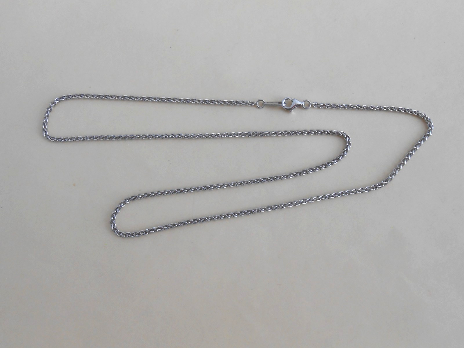 EFFY Sterling Silver 2mm Spiga/Wheat Chain Necklace 18″