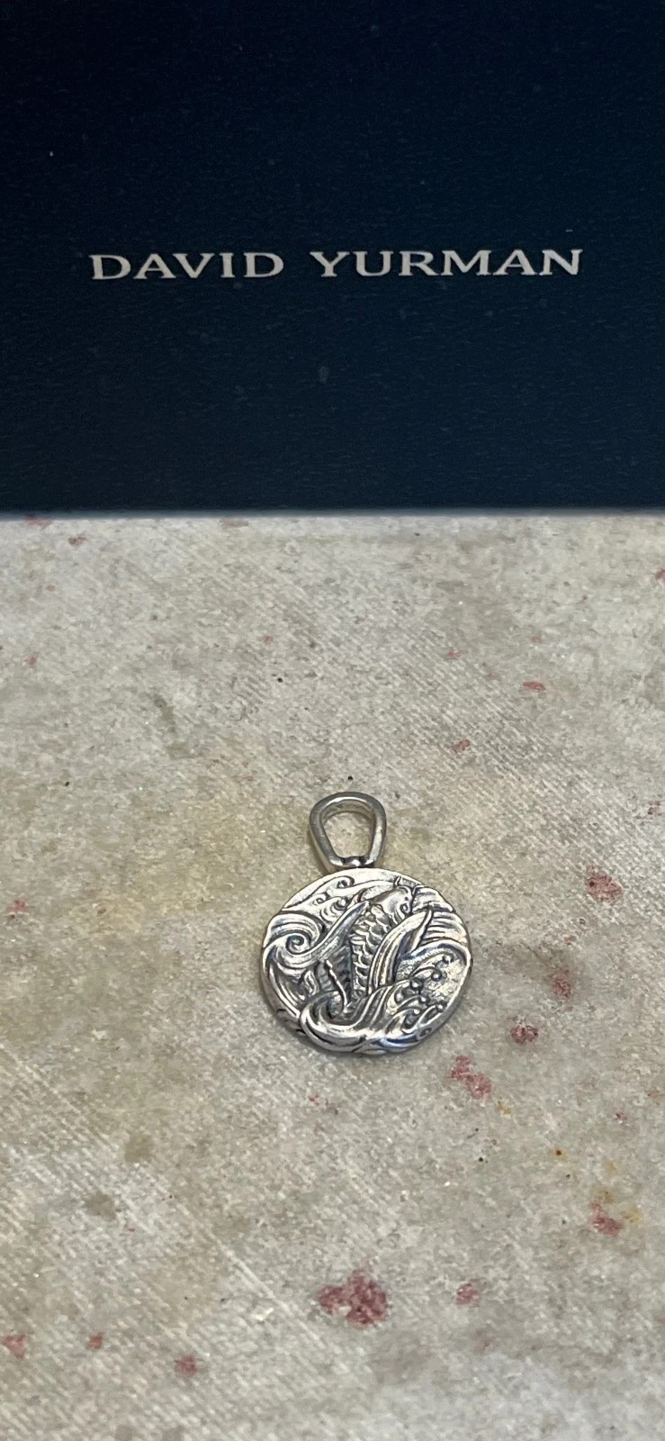 David Yurman Sterling Silver Dragon Amulet b