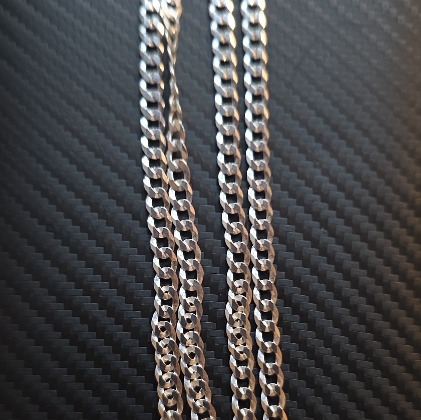 24″ 5mm .925 Sterling Silver Cuban Necklace Lobster Clasp