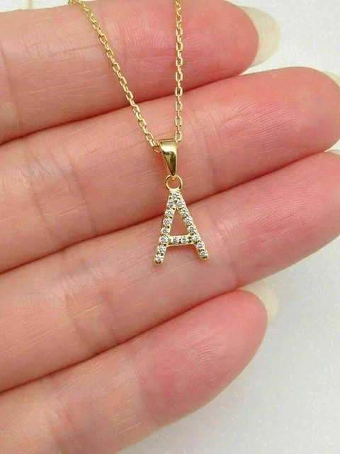 2Ct Round Cut Real Moissanite Custom Pendant 14K Yellow Gold Plated Silver Chain