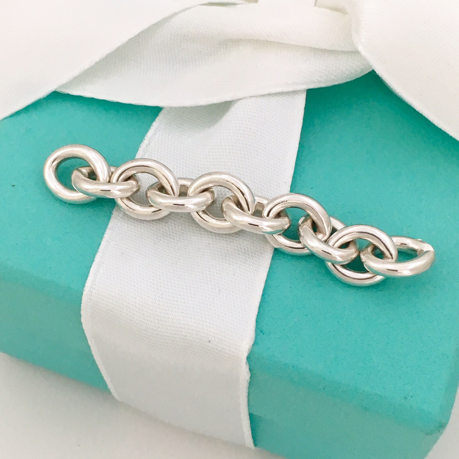 Tiffany Oval Tag Choker Necklace Extension Links Extra Chain Repair Lengthening