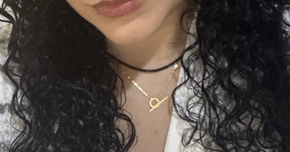 14K Solid Gold Italian Toggle Necklace 18” Disc Link Chain