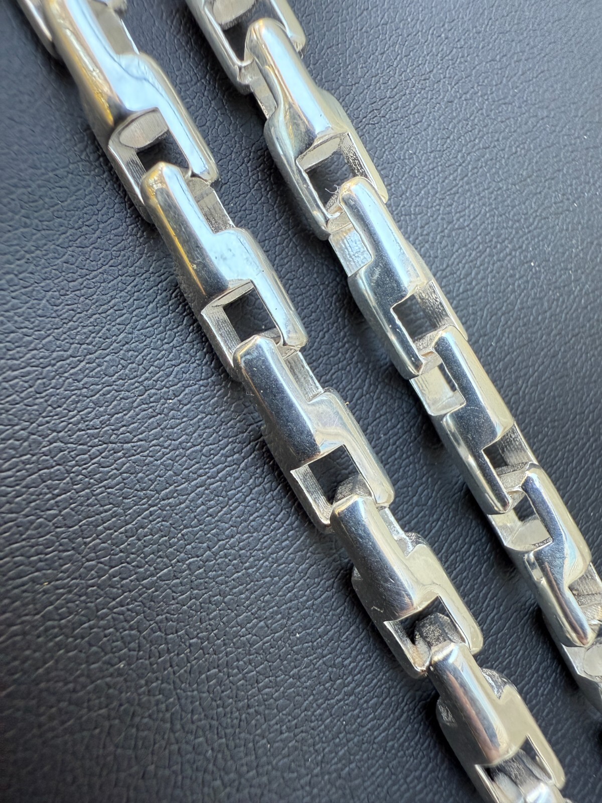 Real 925 Sterling Silver Handmade Custom 6mm Bullet Rolo Chain Necklace 18-28″