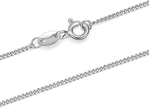 Sterling Silver Chain Necklace- Cuban Spiga Wheat Cable Ball Bead Chian-B5