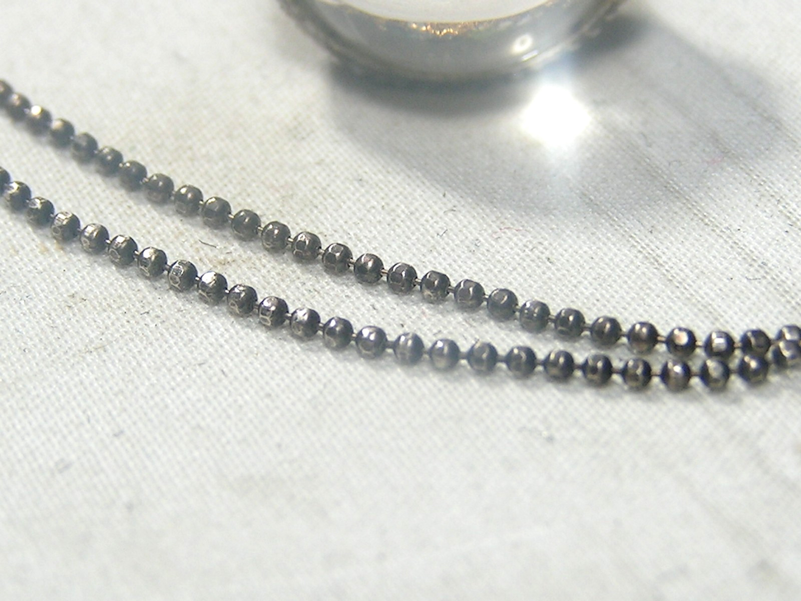 Vintage Sterling Silver, Rock Crystal Quartz Pool Of Light Ball Pendant Necklace