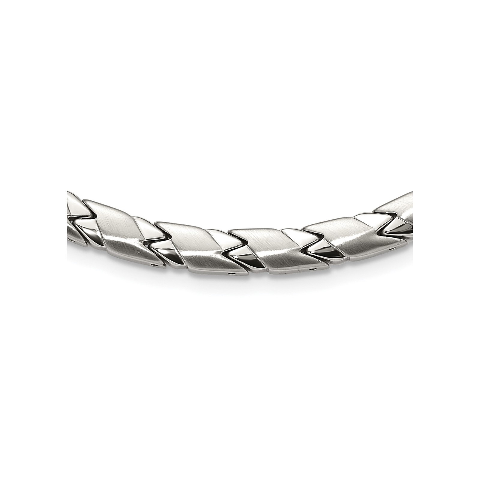 Stainless Steel 6.5-8mm Fancy Link Chain Necklace 19-20 Inch Mens Womens