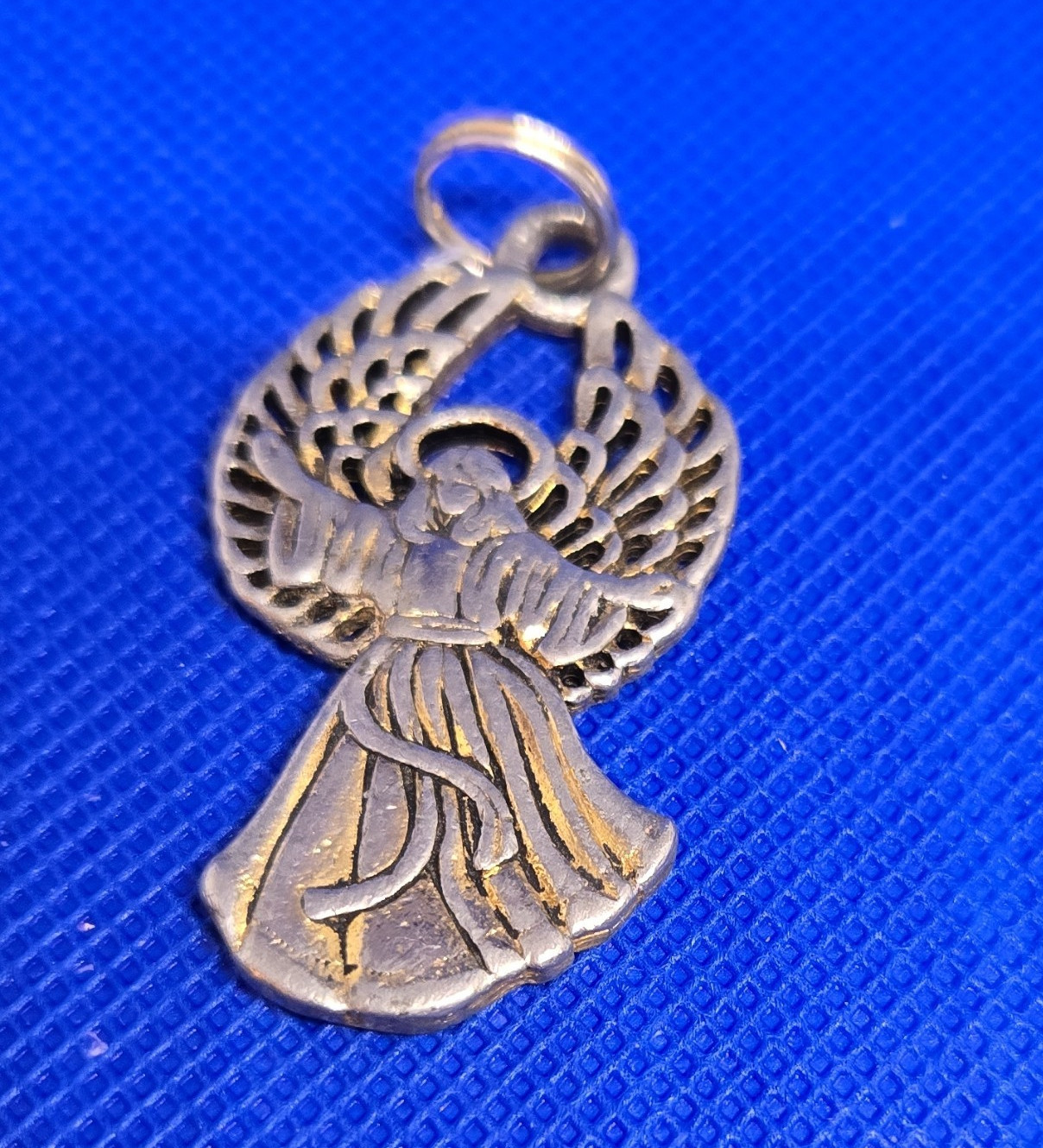 925 Sterling Silver Angel Charm Pendant, Religious Angels Theme, No Stone