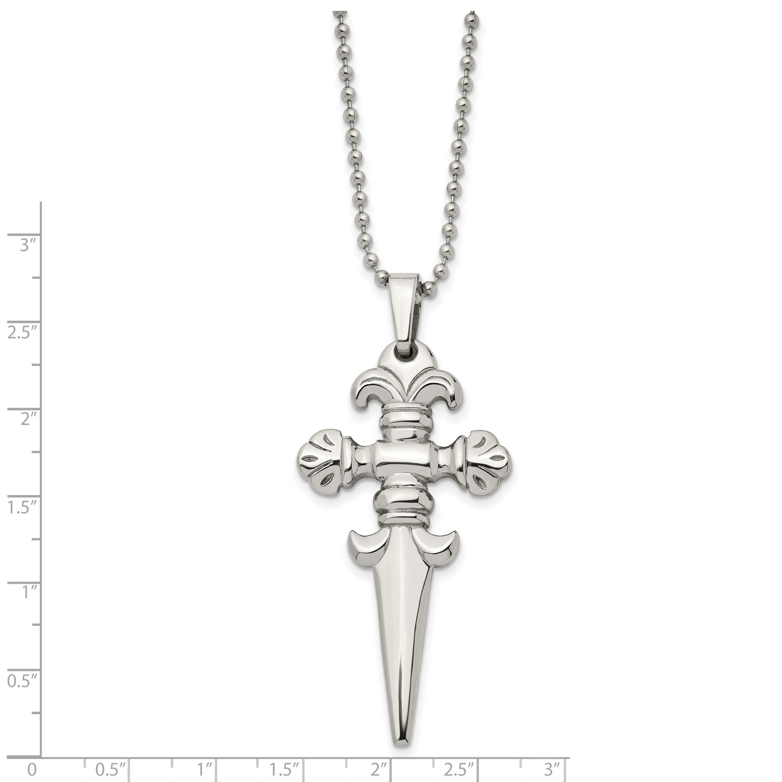 Stainless Steel Dagger Necklace