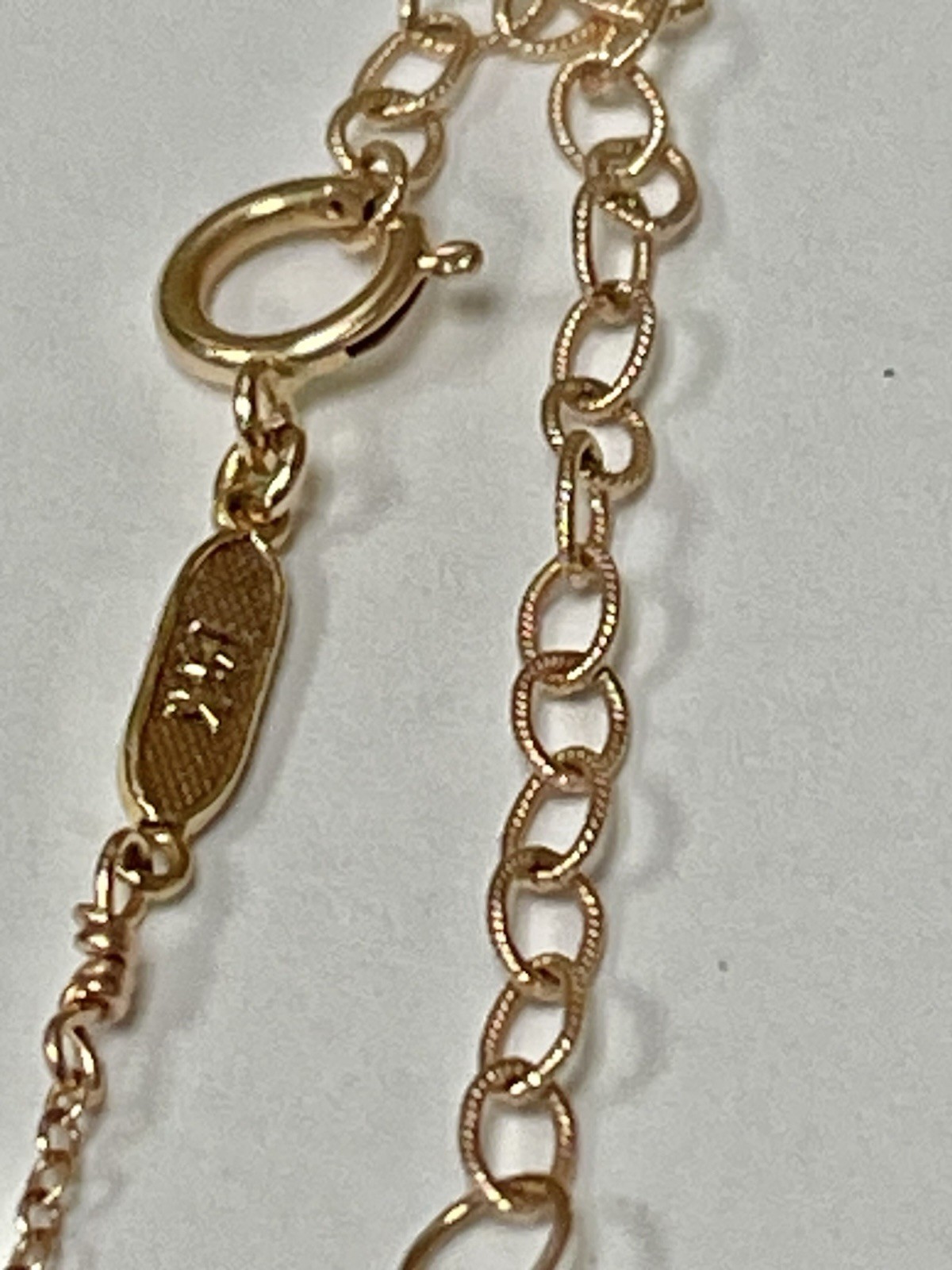 $838 14K Yellow Gold Rose Cut Black Diamond Necklace 0.50ct