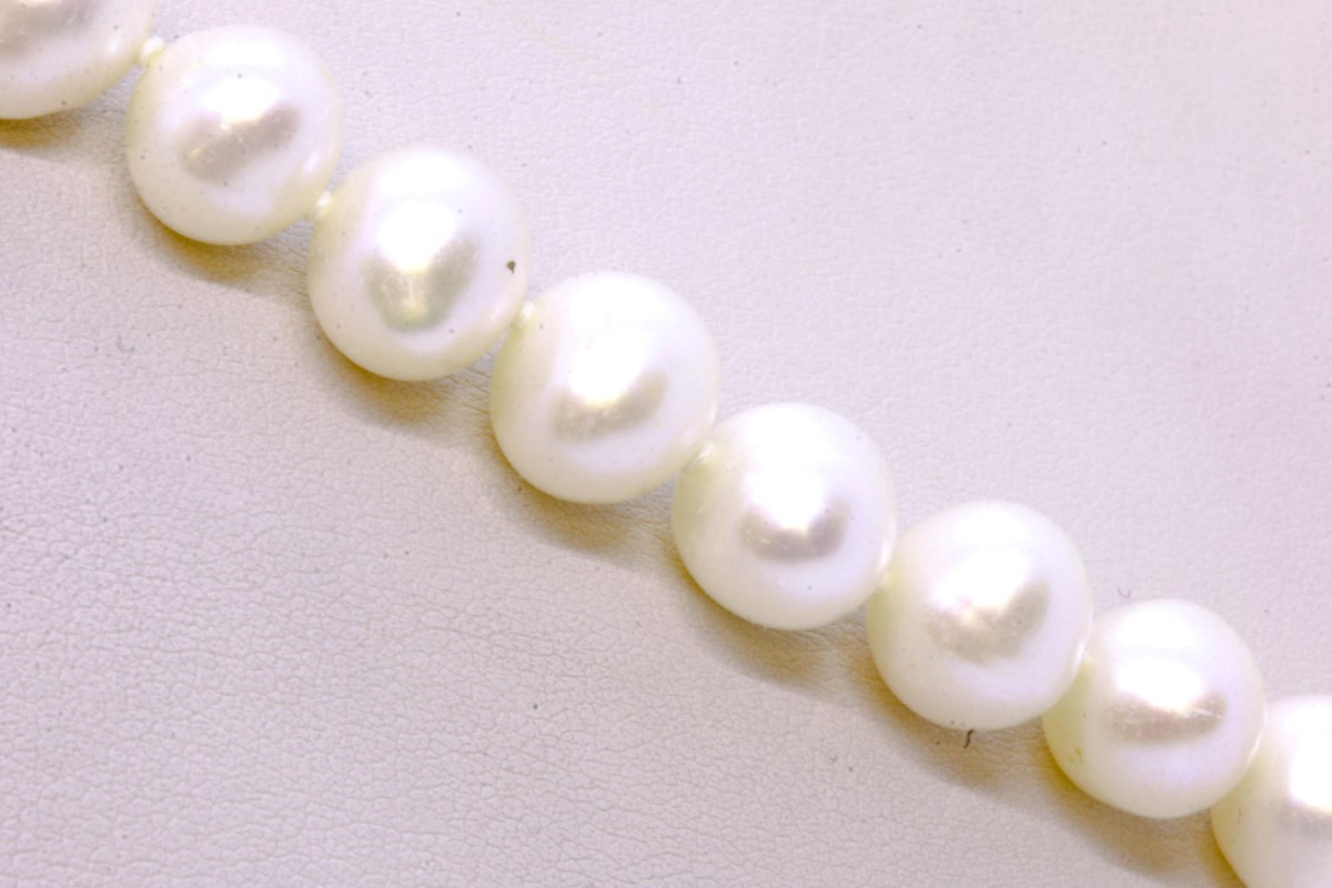 16″ 925 Sterling Silver 9mm Cultured Freshwater Pearl Strand String (LP2103294)