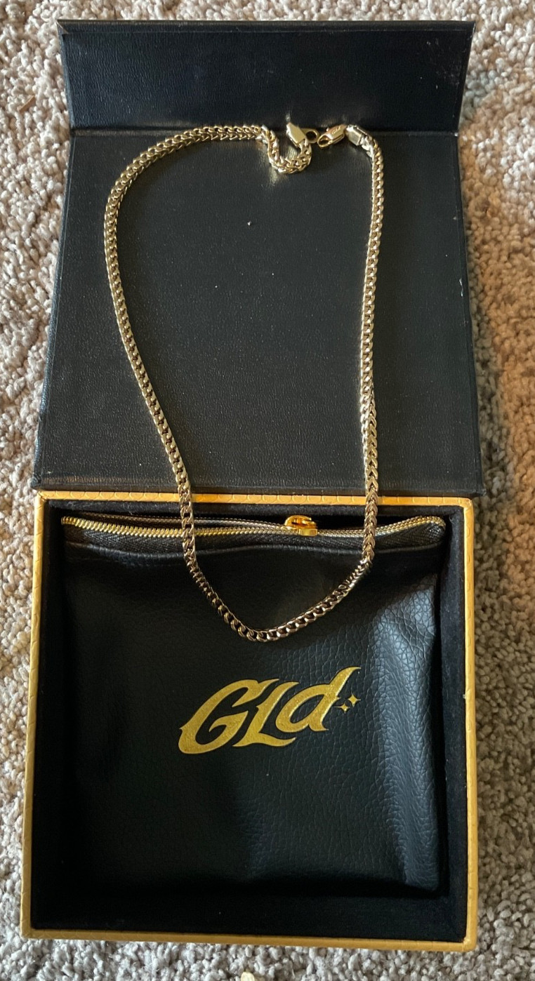 The GLD Shop 3mm Franco Chain 18” 18K Gold Plated Yellow Gold Necklace