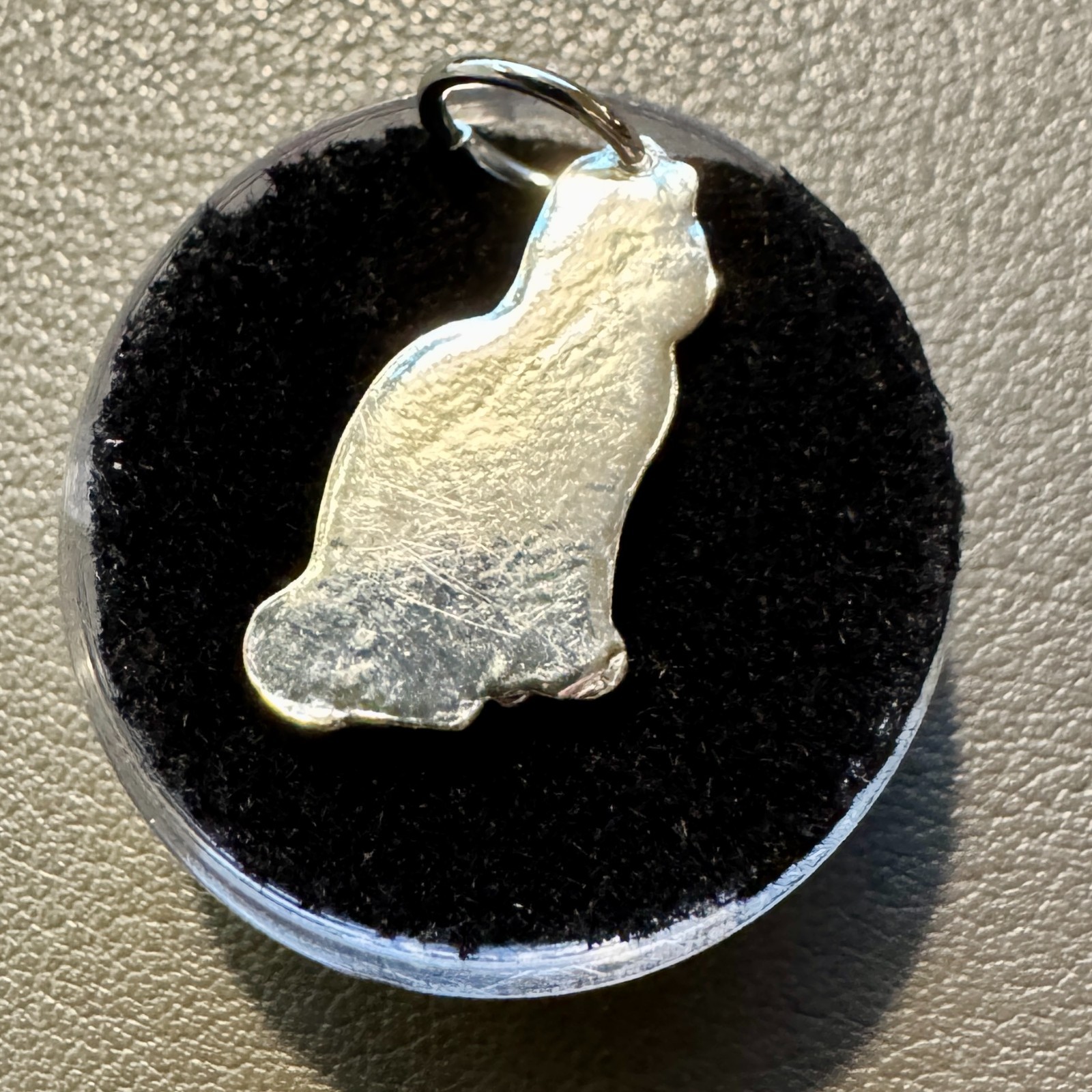 999 Fine Silver Hand Poured 2.2g Cat Necklace Pendant DBD Foundry