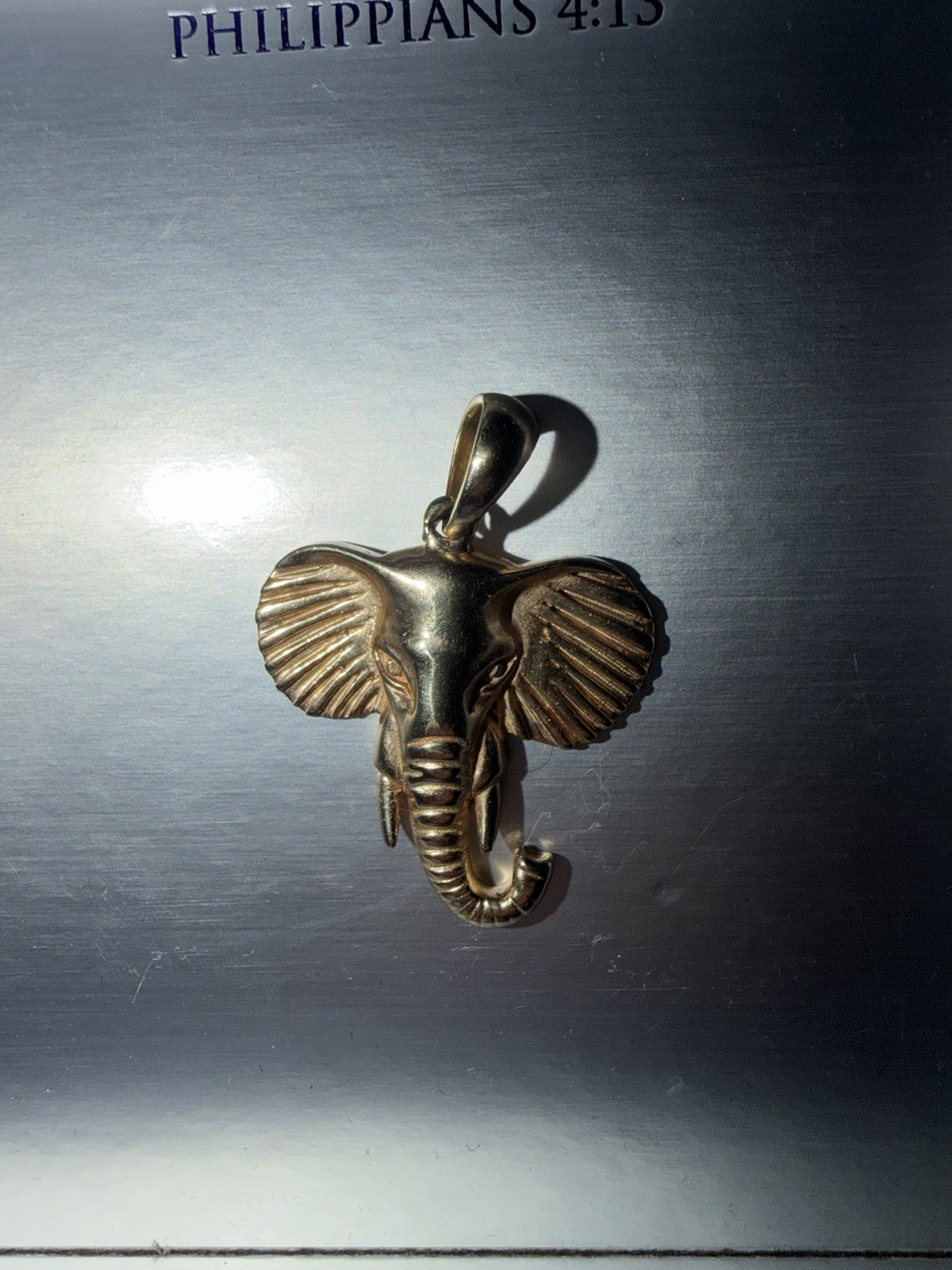 Jacoje 14kt Yellow Gold Standard Elephant Pendant Charm 12.4 Grams 1 1/2 inches