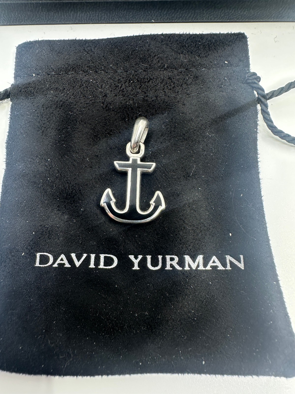 Silver David Yurman Sterling Silver Maritime Anchor Pendant Amulet