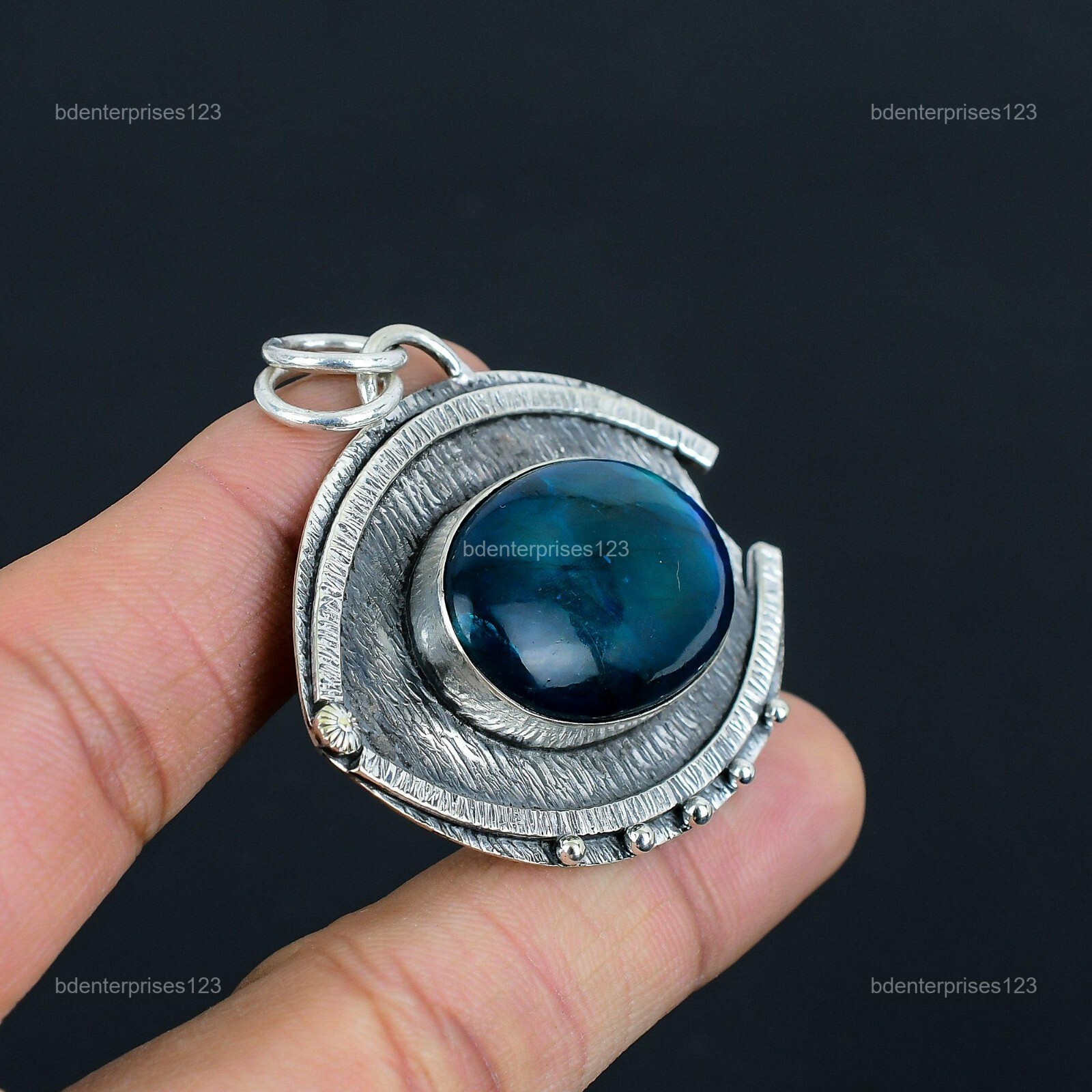 Neon Flash Labradorite Stone 925 Silver Birthday Anniversary New Pendant Jewelry