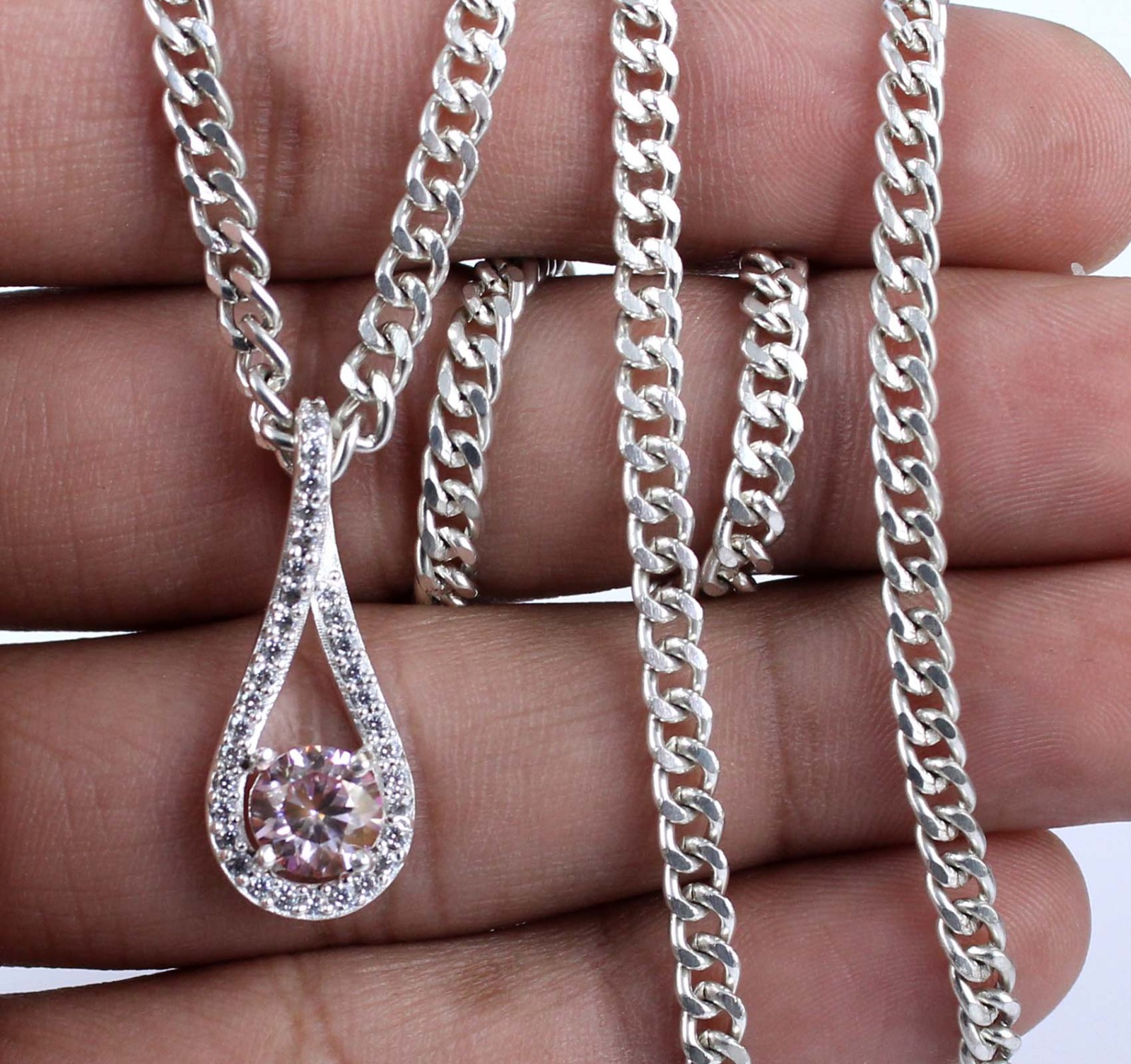 1.08 Ct Pink Round Brilliant Cut Diamond Solitaire Certified Pendant See Video