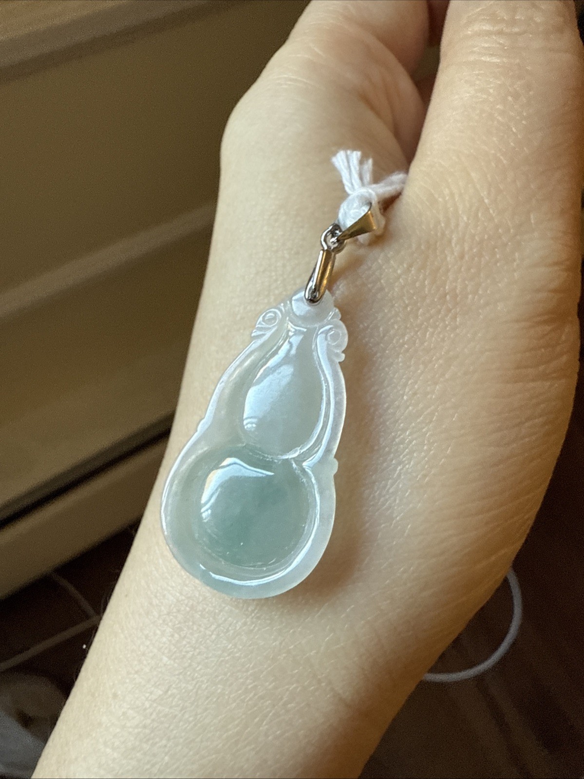 翡翠A貨 untreated Burma Myanmar Grade A Jadeite Jade 葫芦 有纹不抠 Certified