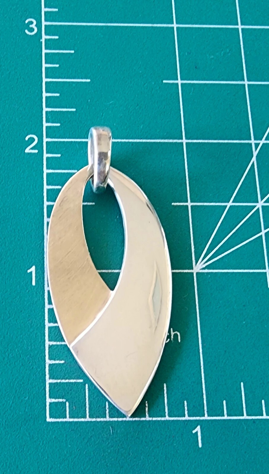 Retired James Avery 14kt Gold and Sterling Silver Long Pendant