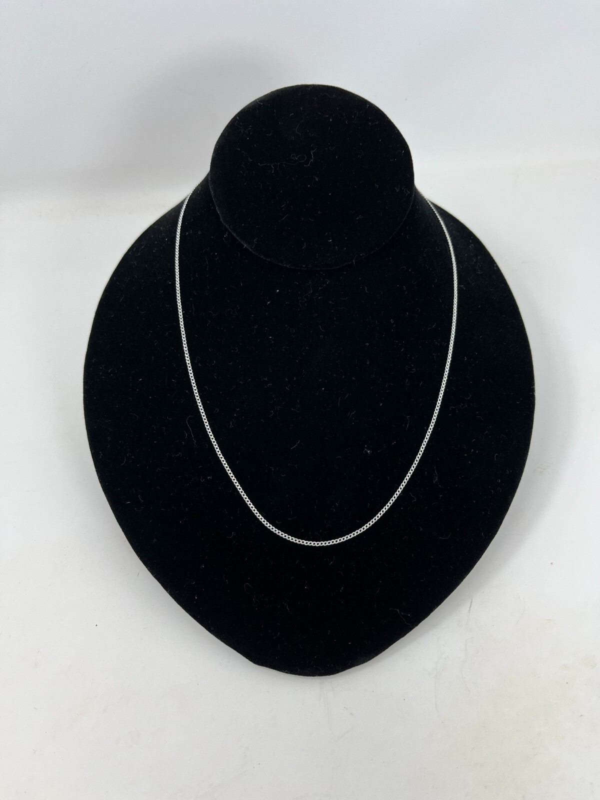 18″ Argentium Nickel Free Silver 1.4mm Curb Chain