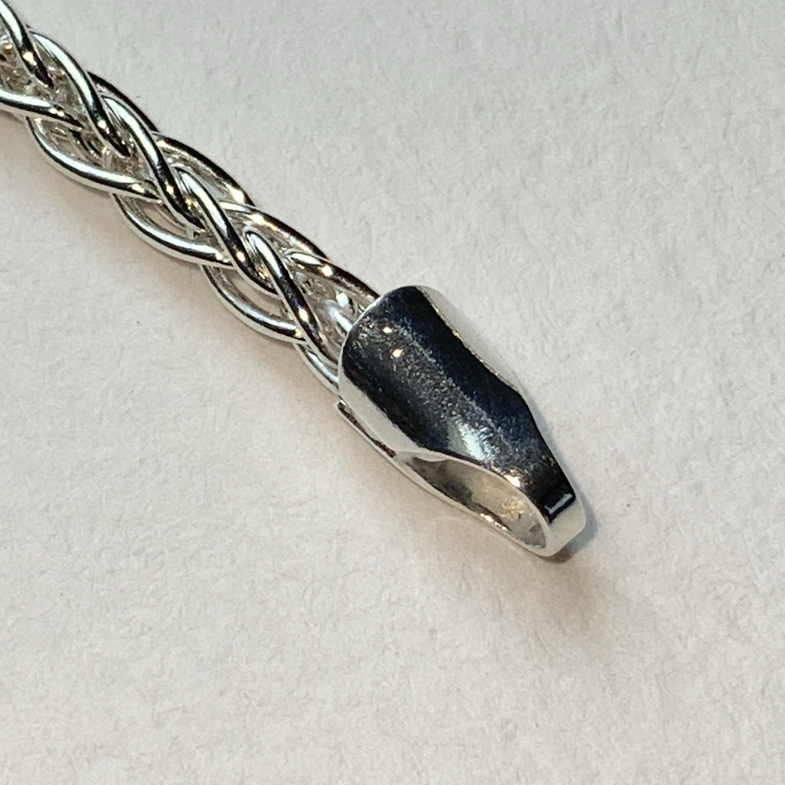 Milor 950 Silver Foxtail Necklace 20” – Made In Italy