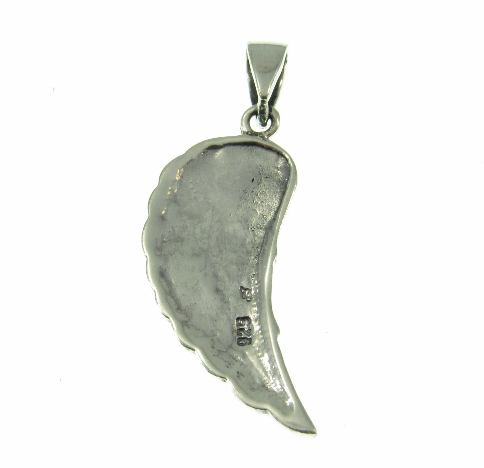 Handcrafted Solid 925 Sterling Silver ANGEL WING Pendant Hope & Protection Charm