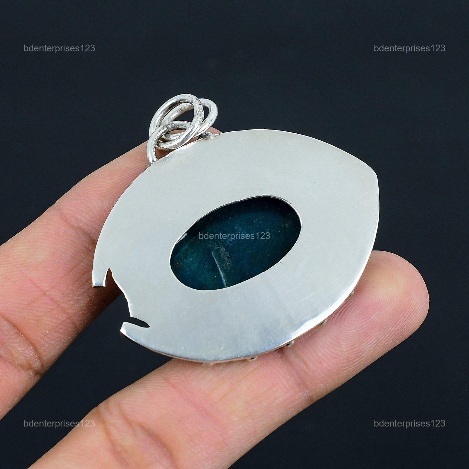 Neon Flash Labradorite Stone 925 Silver Birthday Anniversary New Pendant Jewelry