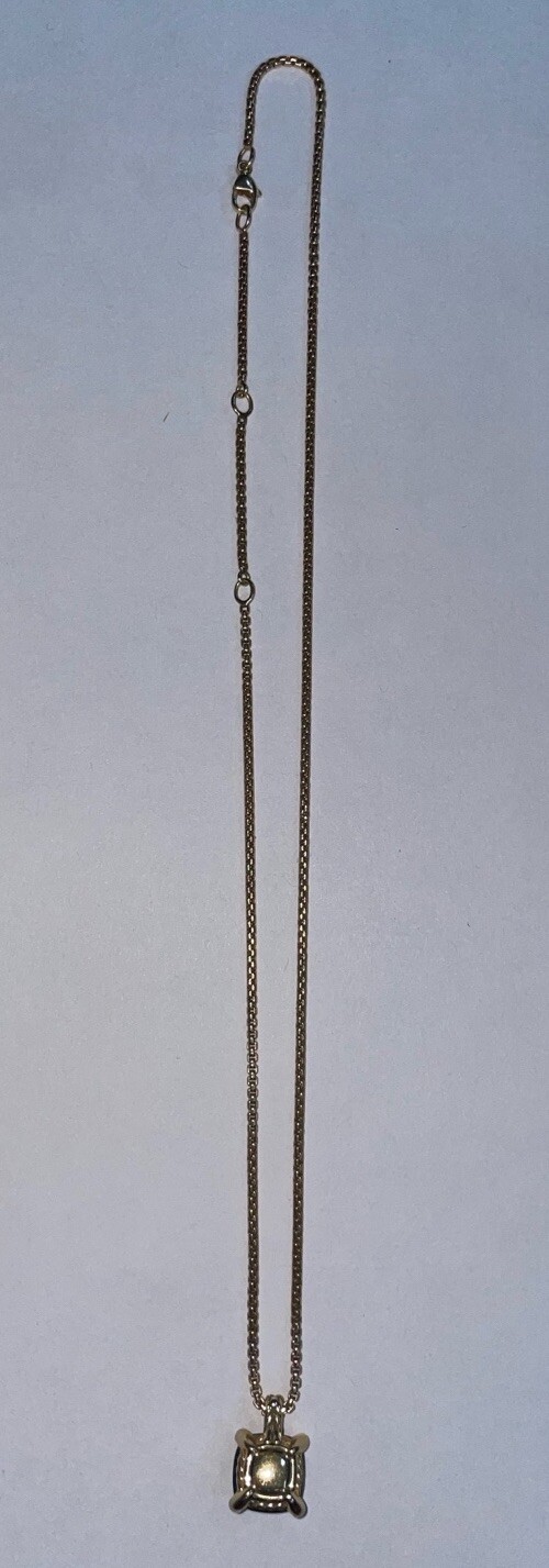 David Yurman Hampton Blue chatelaine necklace Gold With diamond Accents