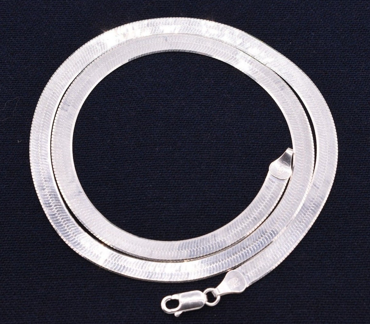 5mm Flexible Herringbone Chain Necklace Real Solid Sterling Silver 925 Italy
