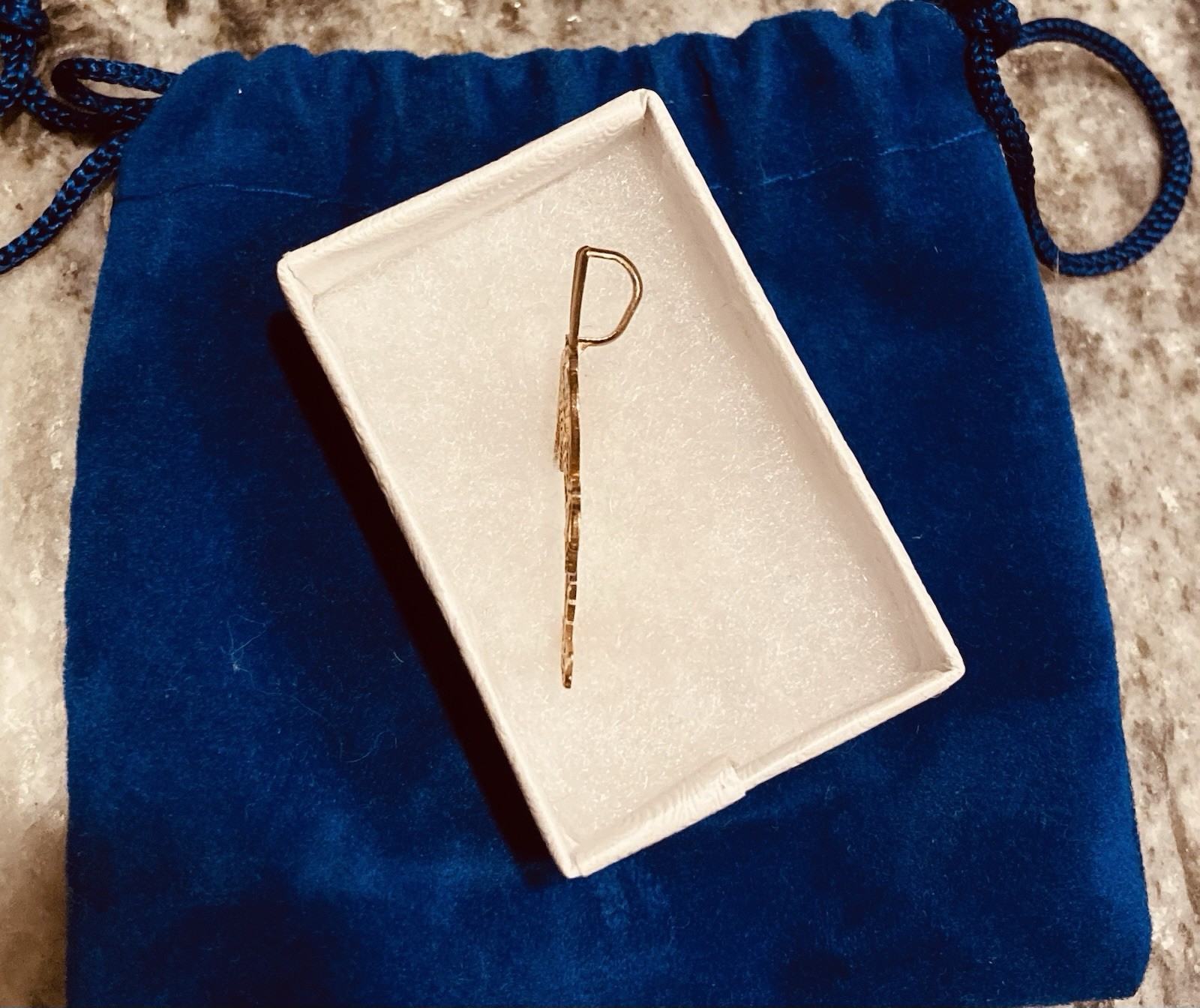 14k Gold Vintage Michael Anthony Diamond Cut Palm Tree Pendant