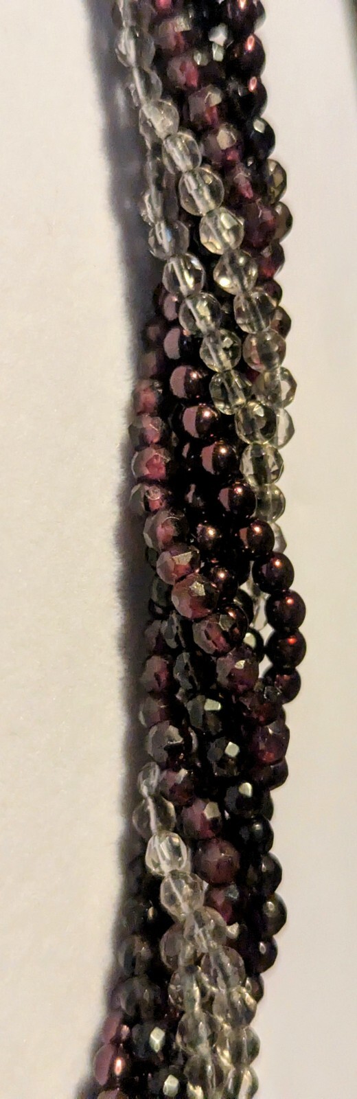 Chan Luu 8 Strand 925 Shepherd’s Hook Beaded Gemstone Choker 15″ w/ 2″ Extension