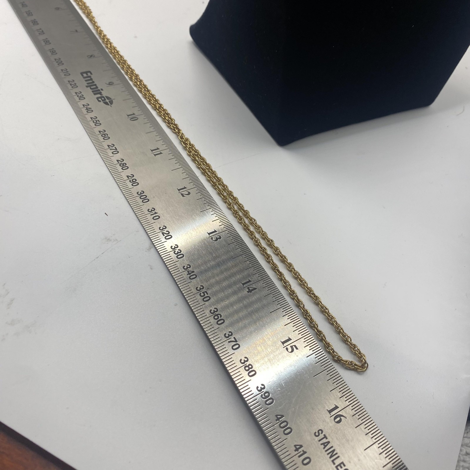 Avon Gold Tone Chain Necklace 32 In Womens Spring Ring Clasp Fashion Jewelry
