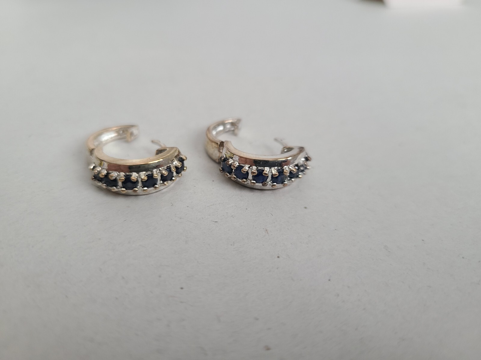 Earrings Set, September, Genuine Sapphire