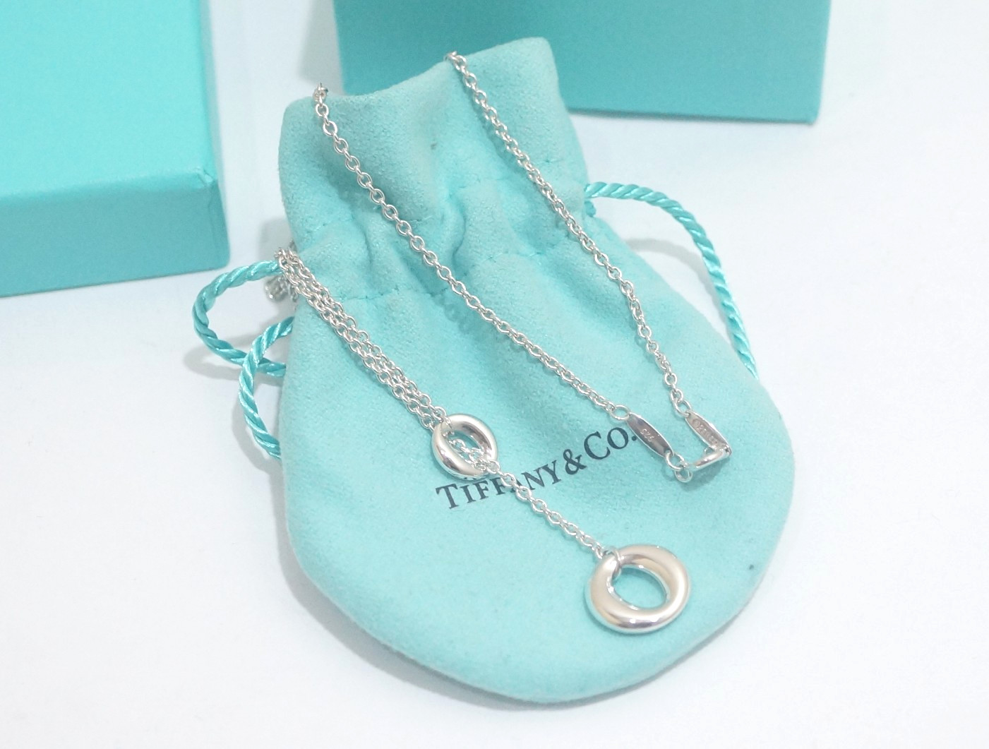 Tiffany & Co. Sterling Silver Elsa Peretti Sevillana Lariat Necklace