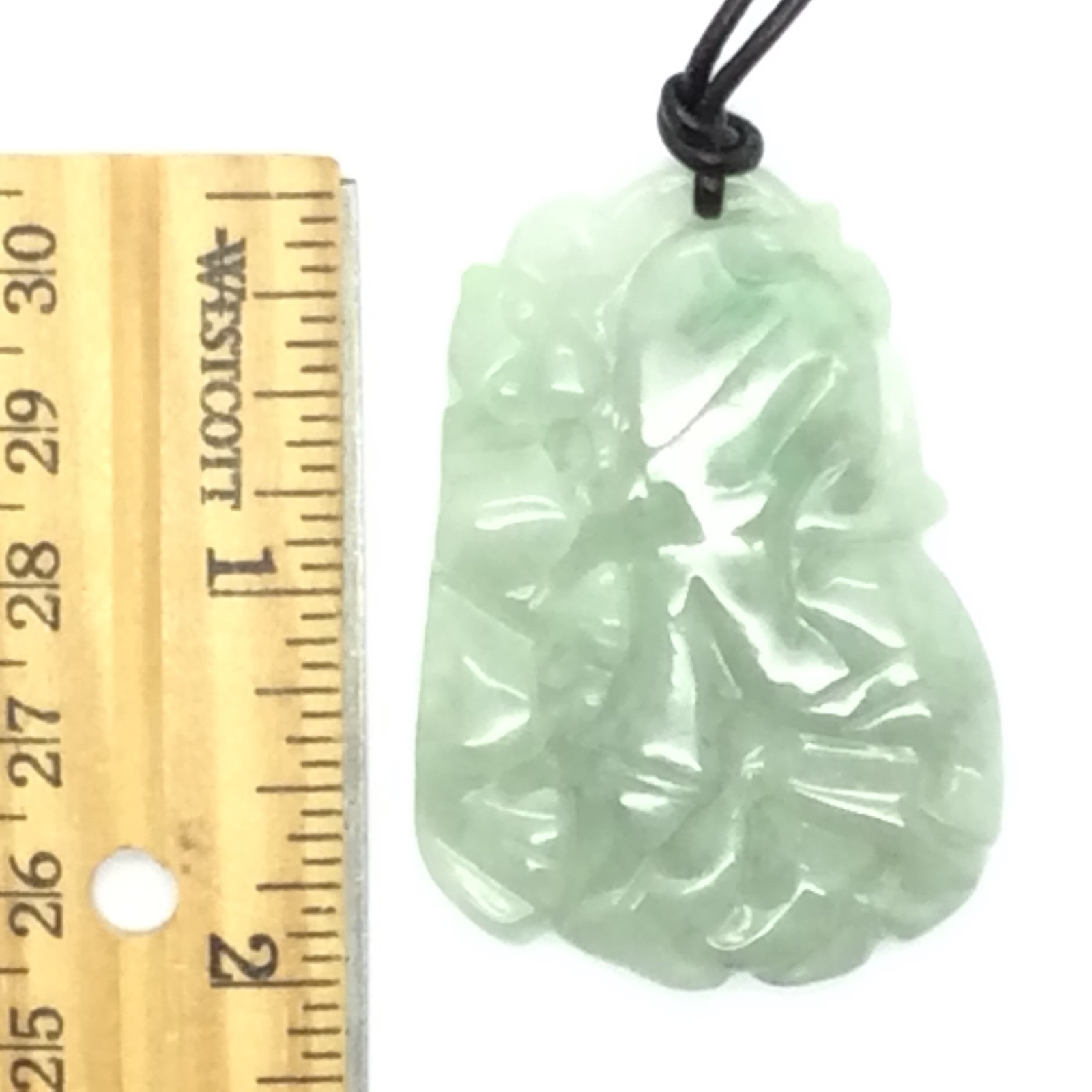 Burmese Jade Cabbage Tiger Pendant Green Jadeite Jade Stone Necklace Myanmar