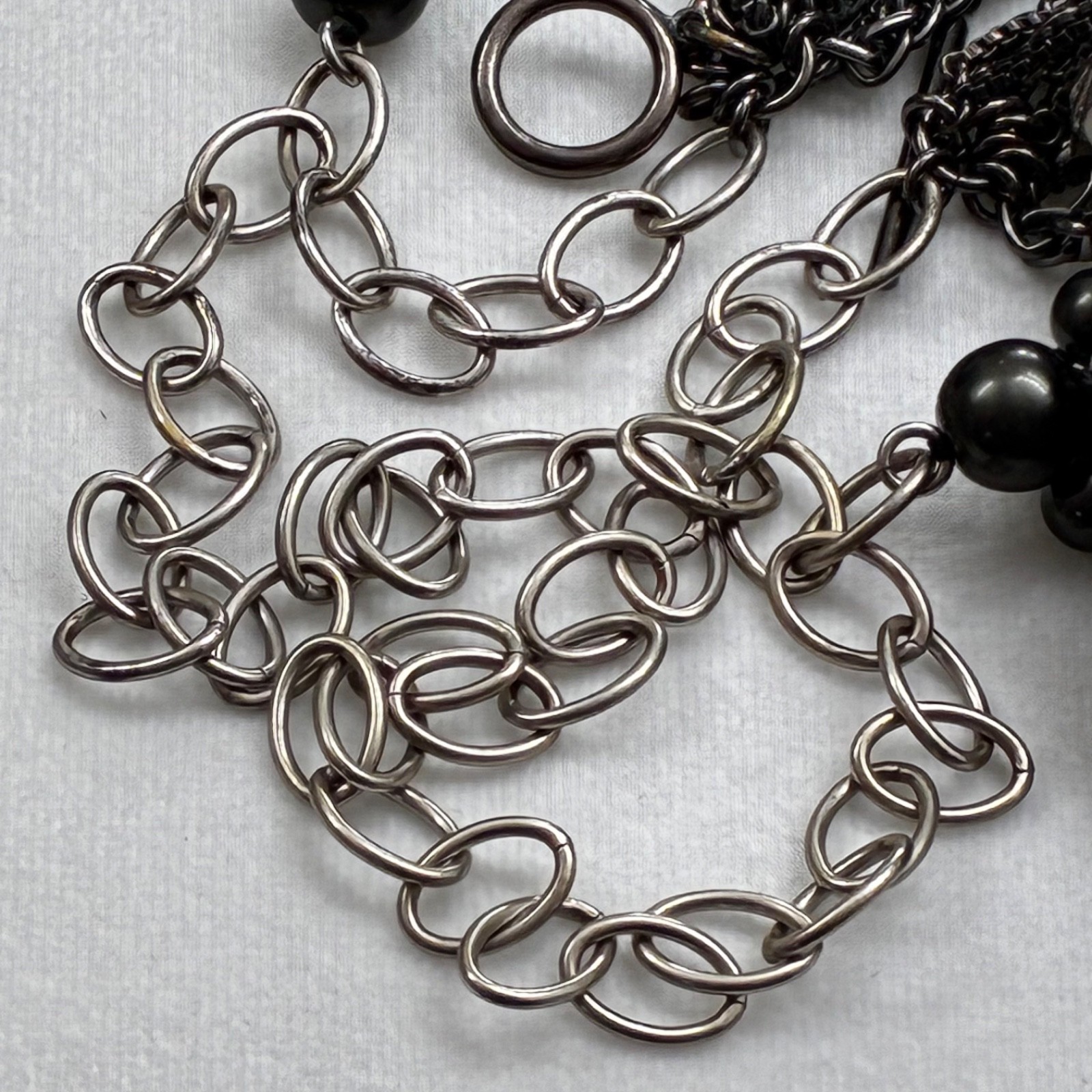 Black Pearl Statement Necklace
