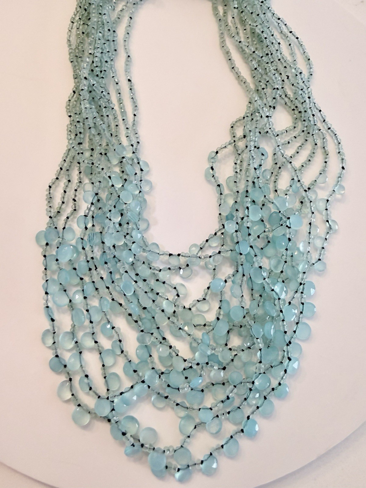 EvaNueva Fine Italian Handcrafted Jewelry Strand Necklace &Bracelet