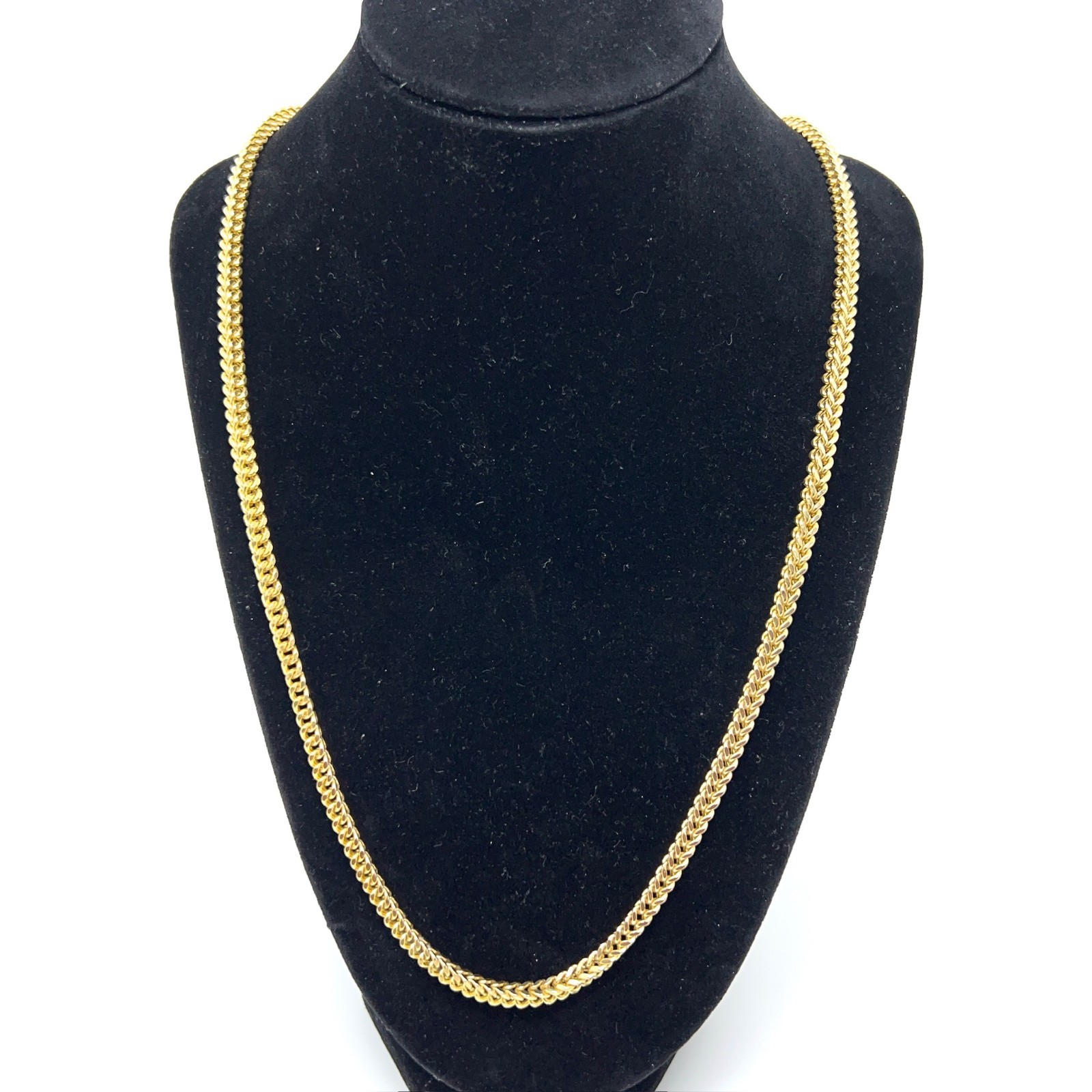 10k Solid Yellow Gold Franco Necklace 24″ – 21.7g – 4mm