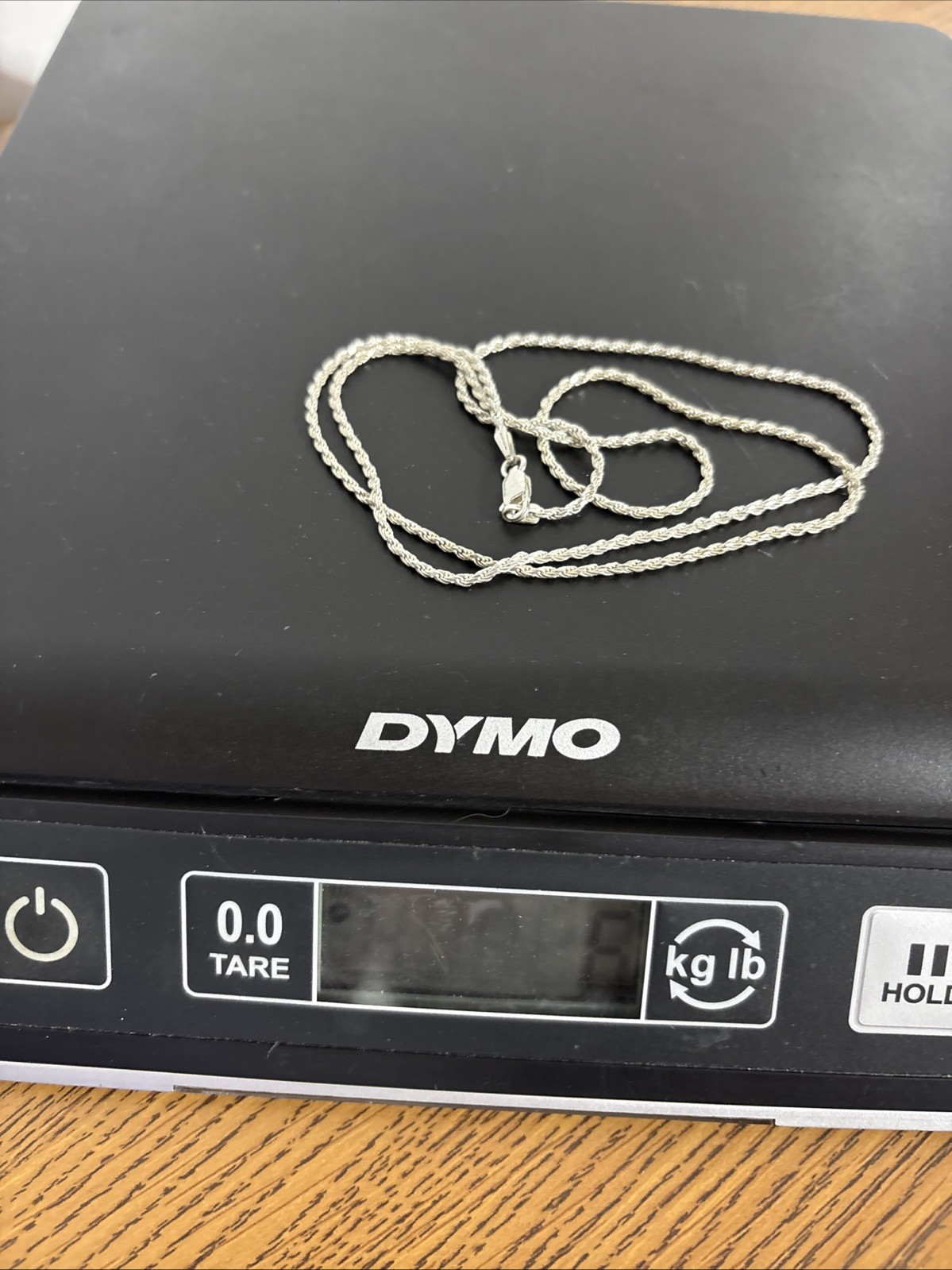 Sterling Silver Twisted Chain 23” Long Marked 925 RC Italia Lobster Clasp
