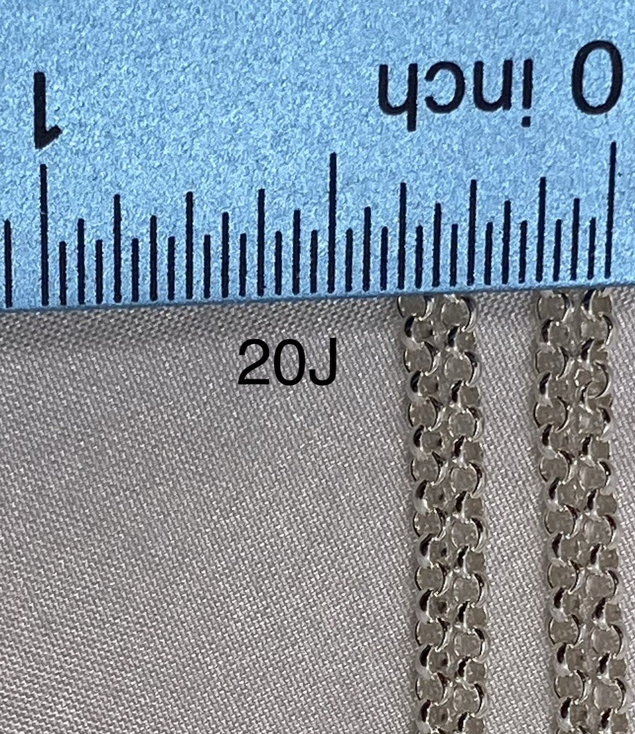 17.5 Inch Sterling Silver Belcher Chain 4grams