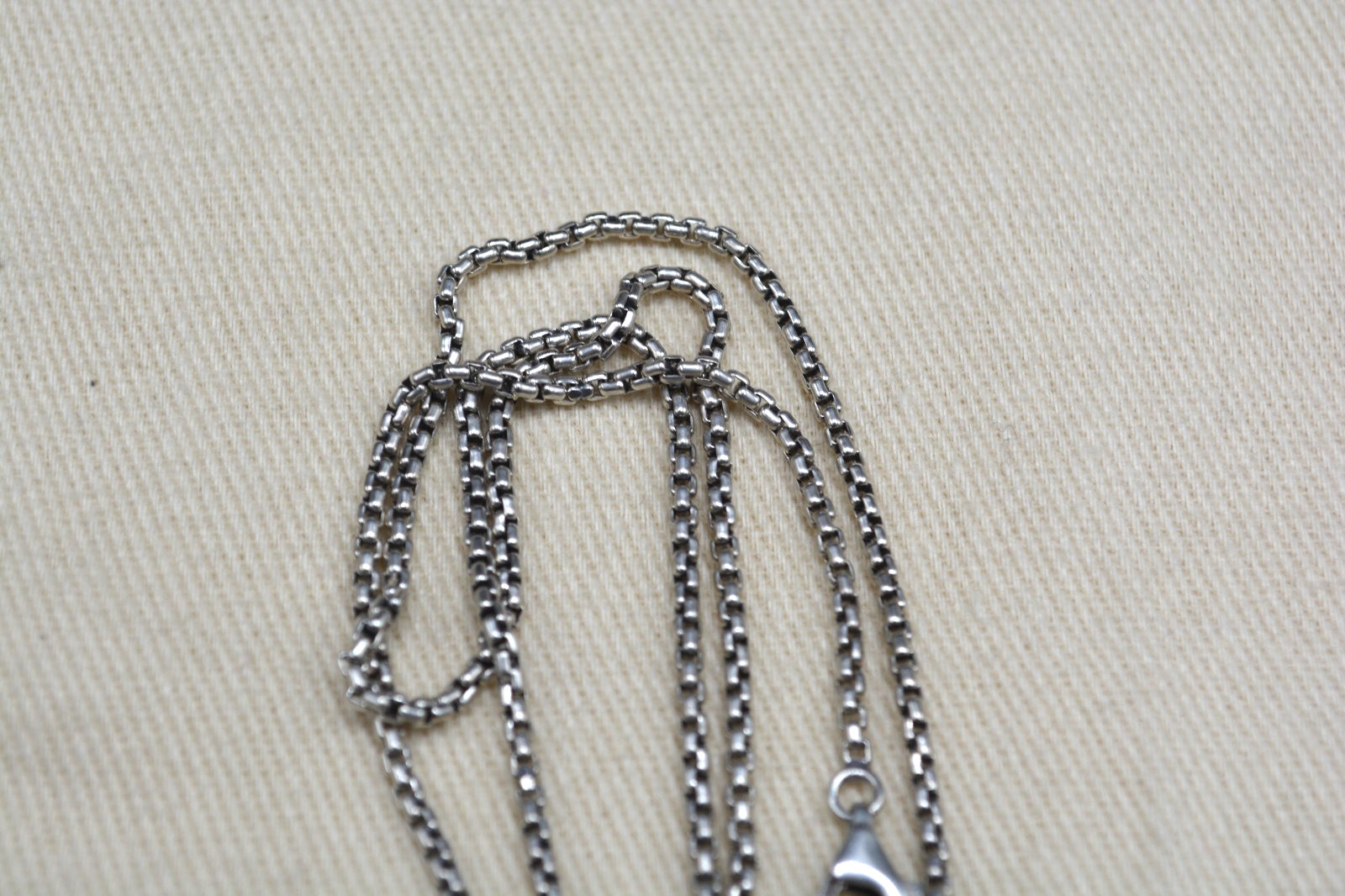 David Yurman Sterling Silver Petite Albion Necklace *Pre-Owned* Free Shipping